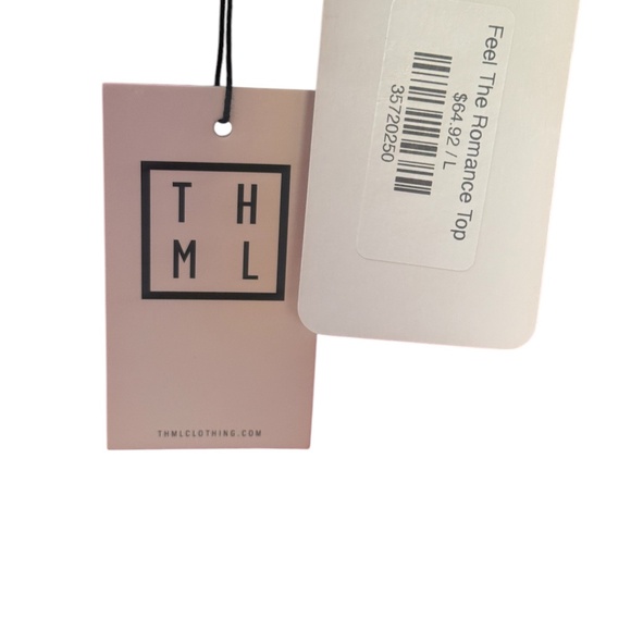 THML Faux Leather Puff Sleeve Top - Picture 6 of 6